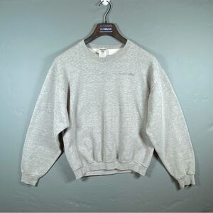 Vintage Jerzees NuBlend Sweatshirt Size M Gray DRIVE TO STAY ALIVE Crewneck 90s